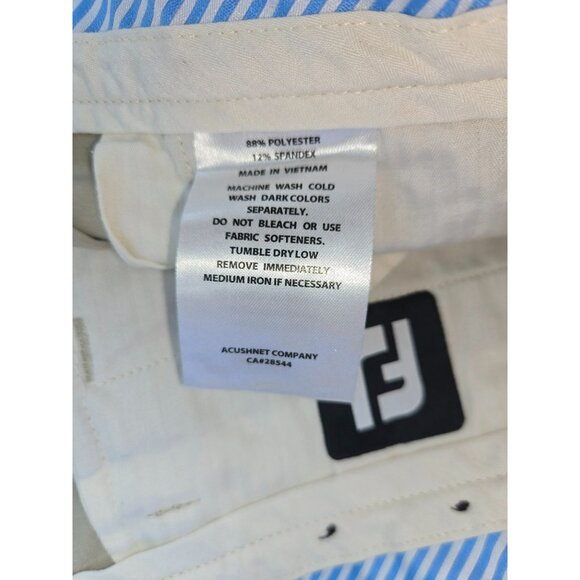 Footjoy FJ Mens Beige Performance Tour Golf Pants 34x32 - Picture 4 of 8